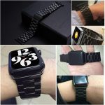 Fold Buckle 3 Beads Stainless Steel Watch Band For Apple Watch Ultra 49mm&Watch Ultra 2 49mm / Series 9&8&7 45mm / SE 3&SE 2&6&SE&5&4 44mm / 3&2&1 42mm(Grey) - Image 3