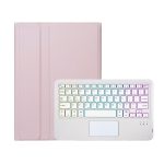 Για  Xiaomi Pad 6 / Pad 6 Pro A0N7-AS Lambskin Texture Ultra-thin Backlight Bluetooth Keyboard Leather Case with Touchpad (Pink) - Image 3