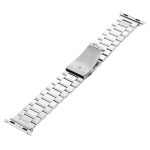 Fold Buckle 3 Beads Stainless Steel Watch Band For Apple Watch Ultra 49mm&Watch Ultra 2 49mm / Series 9&8&7 45mm / SE 3&SE 2&6&SE&5&4 44mm / 3&2&1 42mm(Silver) - Image 4
