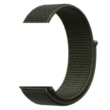 Simple Fashion Nylon Watch Band for Apple Watch Ultra 49mm&Watch Ultra 2 49mm / Series 9&8&7 45mm / SE 3&SE 2&6&SE&5&4 44mm / 3&2&1 42mm, with Magic Stick(Army Green)