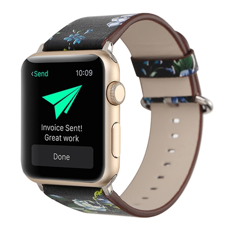 CA5702C Γυναικείο Δερμάτινο λουράκι καρπού για Apple Watch SeriesUltra 49mm&Watch Ultra 2 49mm / Series 9&8&7 45mm / SE 3&SE 2&6&SE&5&4 44mm / 3&2&1 42mm - Image 1