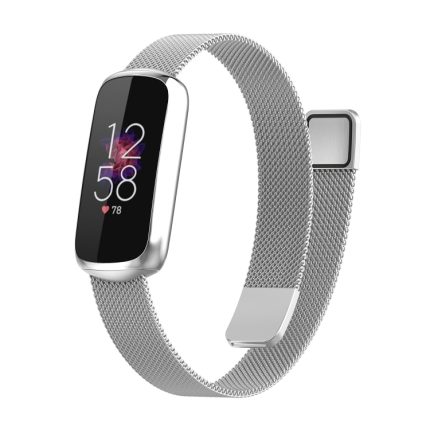 Για Fitbit Luxe Special Edition Milanese Metal Magnetic Band (Ασημί)