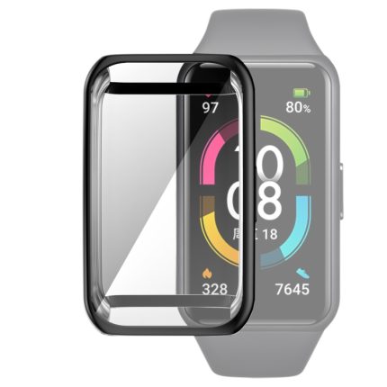 Για το Huawei Band 6 / 6 Pro / Honor Band 6 Πλήρης κάλυψη με ηλεκτρολυτική προστατευτική θήκη TPU (Μαύρο)
