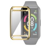 Για το Huawei Band 6 / 6 Pro / Honor Band 6 Πλήρης κάλυψη με ηλεκτρολυτική προστατευτική θήκη TPU (χρυσό)