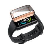 Για το Huawei Band 6 / 6 Pro / Honor Band 6 Πλήρης κάλυψη με ηλεκτρολυτική προστατευτική θήκη TPU (Ροζ χρυσό)