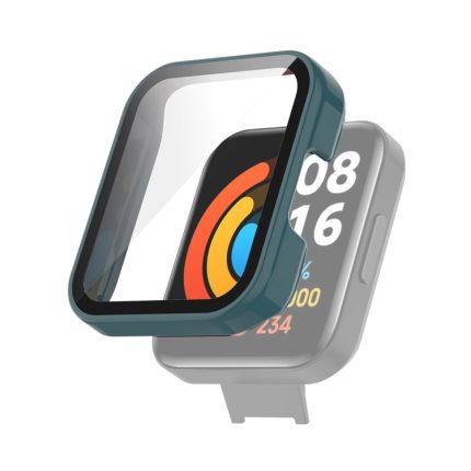 Για Xiaomi Redmi Watch 2 Lite PC + Προστατευτική θήκη ρολογιού από σκληρυμένο γυαλί (Pine Needle Green)
