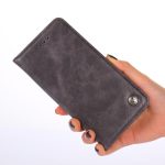 Για OnePlus 5T, οριζόντια αναδιπλούμενη δερμάτινη θήκη με θήκες και υποδοχές για κάρτες (Γκρι) - Image 4