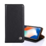 Για OnePlus 5T Non-Magnetic Retro Texture Οριζόντια δερμάτινη θήκη με θήκη & υποδοχές για κάρτες & πορτοφόλι (μαύρο)