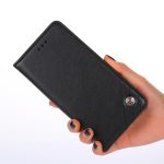 Για OnePlus 5T Non-Magnetic Retro Texture Οριζόντια δερμάτινη θήκη με θήκη & υποδοχές για κάρτες & πορτοφόλι (μαύρο) - Image 3