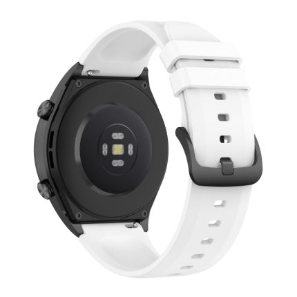 Για Xiaomi Watch S1  γυαλιστερό λουράκι  ρολογιού σιλικόνης 22 mm (Λευκό)