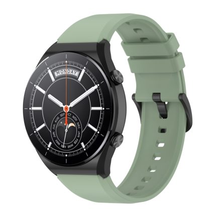 Για Xiaomi Watch S1 22mm, γυαλιστερό λουράκι  ρολογιού σιλικόνης (Ice Lake Green)