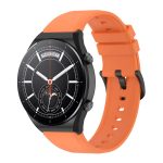 Για Xiaomi Watch S1 γυαλιστερό λουράκι  ρολογιού σιλικόνης 22 mm (πορτοκαλί)