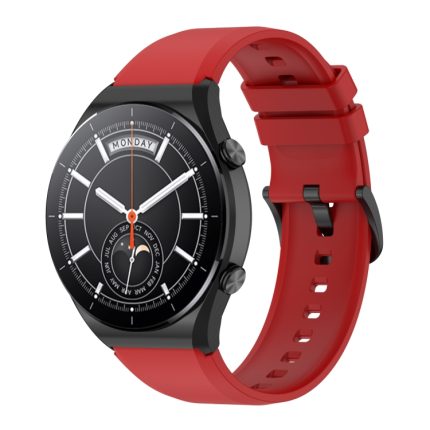 Για Xiaomi Watch S1  γυαλιστερό λουράκι  ρολογιού σιλικόνης 22 mm (κόκκινο)