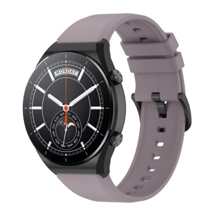 Για Xiaomi Watch S1 γυαλιστερό λουράκι  ρολογιού σιλικόνης 22 mm (Μωβ)