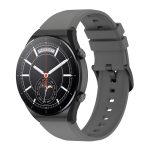 Για Xiaomi Watch S1  22mm, γυαλιστερό λουράκι  ρολογιού σιλικόνης (σκούρο γκρι)