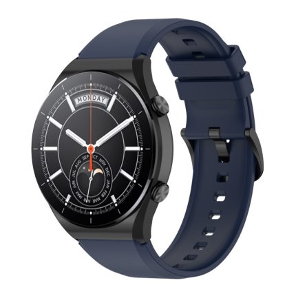 Για Xiaomi Watch S1  22mm, γυαλιστερό λουράκι ρολογιού σιλικόνης (Midnight Blue)