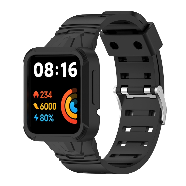 EDA002967801C For Xiaomi Redmi Watch 2 Lite/Watch Lite 2/Watch Lite/Redmi Watch 2/Redmi Watch Silicone Integrated Watch Band(Black) - Image 1