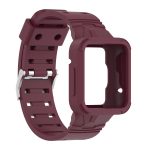 For Xiaomi Redmi Watch 2 Lite/Watch Lite 2/Watch Lite/Redmi Watch 2/Redmi Watch Silicone Integrated Watch Band(Wine Red) - Image 4