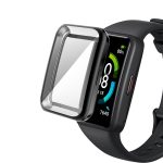 Για Huawei Band 7 Πλήρης κάλυψη ηλεκτρολυτική θήκη ρολογιού TPU (Μαύρη) - Image 4
