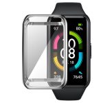 Για θήκη ρολογιού Huawei Band 7 Πλήρης κάλυψη με επιμετάλλωση TPU (ασημί)