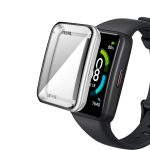 Για θήκη ρολογιού Huawei Band 7 Πλήρης κάλυψη με επιμετάλλωση TPU (ασημί) - Image 4