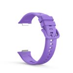 For Huawei Watch Fit 2 Solid Color Silicone Watch Band(Purple) - Image 3