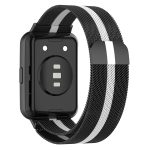 For Huawei Watch Fit 2 Milan Magnetic Stainless Steel Watch Band(Black White) - Image 3