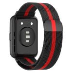 For Huawei Watch Fit 2 Milan Magnetic Stainless Steel Watch Band(Black Red) - Image 2