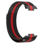 For Huawei Watch Fit 2 Milan Magnetic Stainless Steel Watch Band(Black Red) - Image 3