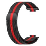 For Huawei Watch Fit 2 Milan Magnetic Stainless Steel Watch Band(Black Red) - Image 4