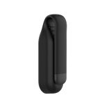 Για Xiaomi Mi Band 7 / 6 / 5 / 4 λουράκι  ρολογιού σιλικόνης με κλιπ φύλλου χάλυβα (Μαύρη) - Image 3
