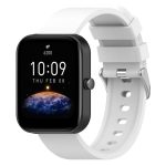 Για Amazfit Bip 3 λουράκι ρολογιού σιλικόνης τύπου Steps 20mm (Λευκό)