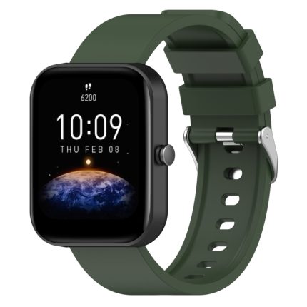 Για Amazfit Bip 3 Ζάντα λουράκι  20mm Steps Style (Army Green)