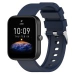 Για Amazfit Bip 3 λουράκι ρολογιού σιλικόνης τύπου Steps 20mm (Midnight Blue)