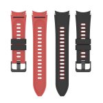 For Samsung Galaxy Watch5 Pro 45mm/5 44mm/5 40mm Two-color Silicone Strap Watch Band(Black Red) - Image 2
