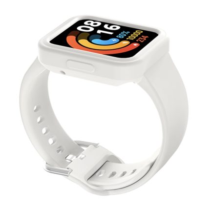Για Xiaomi Redmi Watch 2 / Watch 2 Lite Solid Color Silicone Integrated Band (Λευκό)