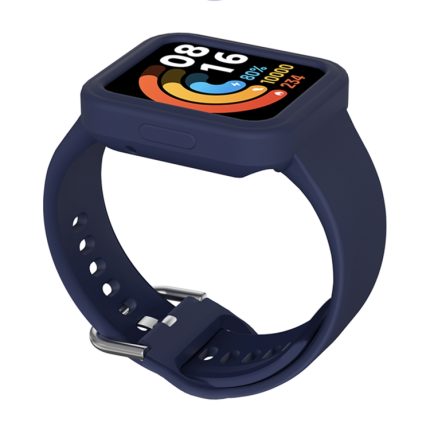 Για Xiaomi Redmi Watch 2 / Watch 2 Lite Solid Color Silicone Integrated Band (Deep Space Blue)