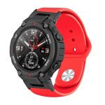For Amazfit T-Rex / T-Rex Pro / Ares Silicone Reverse Buckle Watch Band(Red) - Image 2