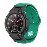 For Amazfit T-Rex / T-Rex Pro / Ares Silicone Reverse Buckle Watch Band(Army Green) - Image 2