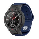 For Amazfit T-Rex / T-Rex Pro / Ares Silicone Reverse Buckle Watch Band(Midnight Blue) - Image 2