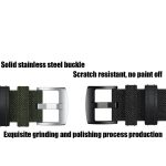 For Amazfit T-Rex / T-Rex Pro / Ares Leather Nylon Watch Band(Green) - Image 5