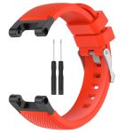 For Amazfit T-Rex / T-Rex Pro / Ares Twill Silicone Watch Band(Red) - Image 2