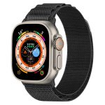 Nylon Loop Watch Band For Apple Watch Ultra 49mm&Watch Ultra 2 49mm / Series 9&8&7 45mm / SE 3&SE 2&6&SE&5&4 44mm / 3&2&1 42mm(Black) - Image 2