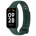 For Redmi Band 2 Solid Color Silicone Integrated Watch Band(Dark Green) - Image 2