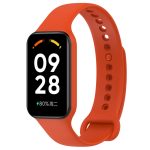For Redmi Band 2 Solid Color Silicone Integrated Watch Band(Orange) - Image 2