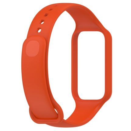 For Redmi Band 2 Solid Color Silicone Integrated Watch Band(Orange)