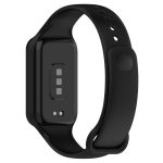 For Redmi Band 2 Solid Color Silicone Integrated Watch Band(Black) - Image 3