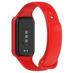 For Redmi Band 2 Solid Color Silicone Integrated Watch Band(Red) - Image 3