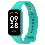For Redmi Band 2 Solid Color Silicone Integrated Watch Band(Cyan) - Image 2