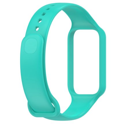 For Redmi Band 2 Solid Color Silicone Integrated Watch Band(Cyan)